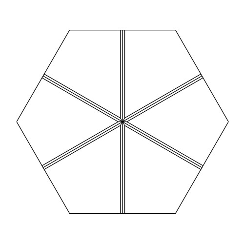 Hexagon Wall tile