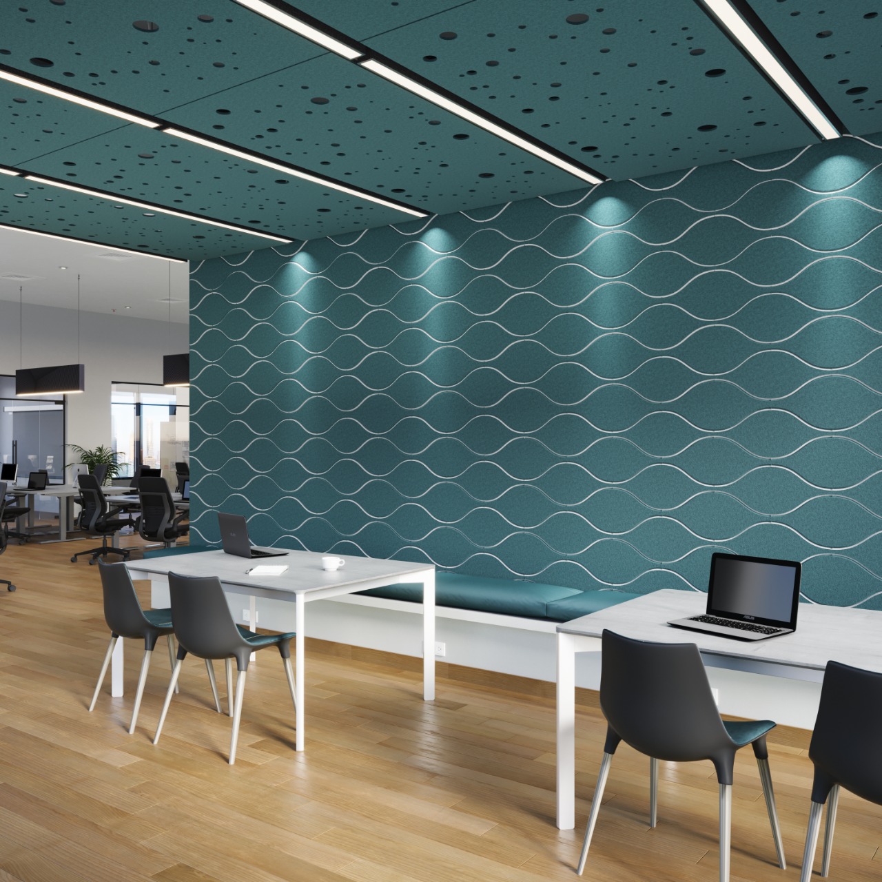 patterned acoustic panels