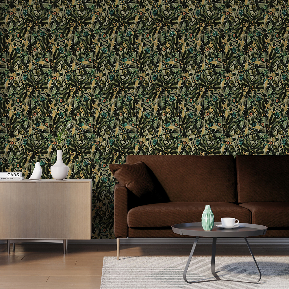 African Garden - Coord A EML305053 Available Sizes 47 W x 23.5 H