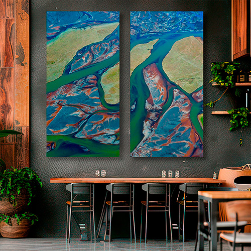 Darker-Days-by-Donna-Solovei----2-Section-Composition-of--43”-x-43”-Panels