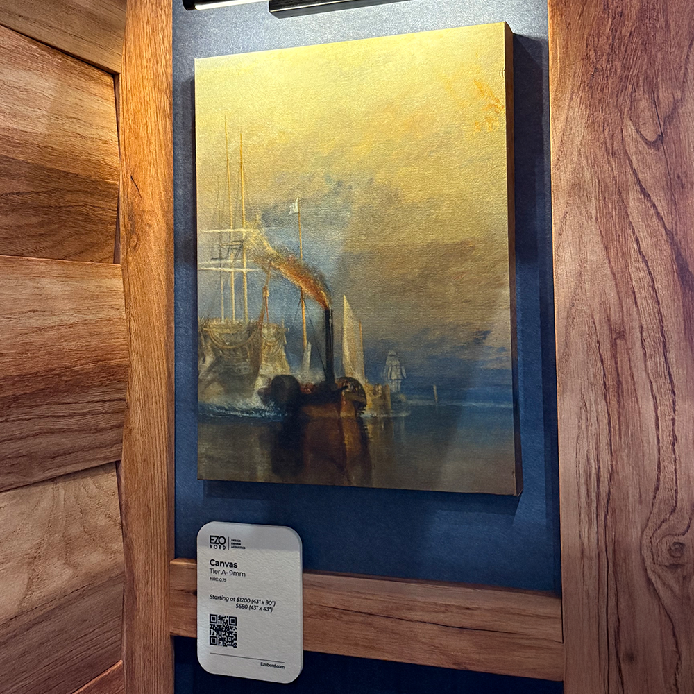 Wooden wall adorned with a tag, representing its role in providing acoustic solutions for noise control.