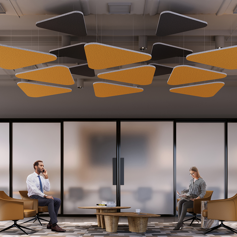 Elegant wooden wall panels enhance the aesthetic of a spacious lobby area